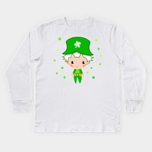 on St. Patrick’s Day bird bag Kids Long Sleeve T-Shirt